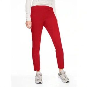 Athleta Wander Radiant Red Slim Ankle High Waisted Side Zip Ankle Pants Size 12T